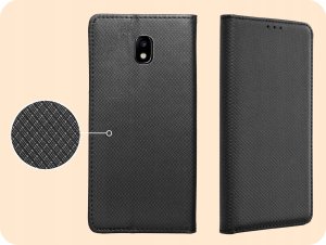 Hello Case ETUI Z KLAPKĄ DO SAMSUNG GALAXY J3 2017 CZARNE ZAMYKANE MAGNETYCZNE KABURA 4