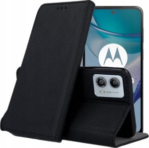 Hello Case ETUI Z KLAPKĄ DO MOTOROLA MOTO G53 CZARNE ZAMYKANE MAGNETYCZNE KABURA FLIP 1