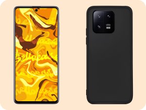 Hello Case Etui do Xiaomi 13 Pro (Czarne, Matowe, Obudowa Slim, Silikon) 4