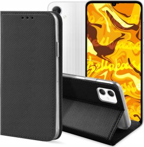 Hello Case ETUI Z KLAPKĄ DO SAMSUNG GALAXY A05 CZARNE ZAMYKANE MAGNETYCZNE KABURA FLIP 1