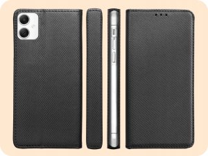 Hello Case ETUI Z KLAPKĄ DO SAMSUNG GALAXY A05 CZARNE ZAMYKANE MAGNETYCZNE KABURA FLIP 6