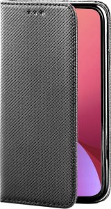 Hello Case ETUI Z KLAPKĄ DO XIAOMI 12 5G / 12X 5G CZARNE ZAMYKANE MAGNETYCZNE KABURA 3