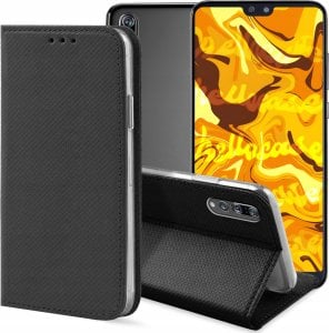 Hello Case ETUI Z KLAPKĄ DO HUAWEI P20 PRO CZARNE ZAMYKANE MAGNETYCZNE KABURA FUTERAŁ 1