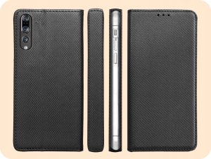 Hello Case ETUI Z KLAPKĄ DO HUAWEI P20 PRO CZARNE ZAMYKANE MAGNETYCZNE KABURA FUTERAŁ 6