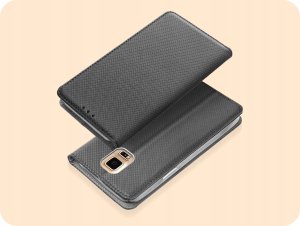 Hello Case ETUI Z KLAPKĄ DO SAMSUNG GALAXY S5 / S5 NEO CZARNE ZAMYKANE MAGNETYCZNE 2