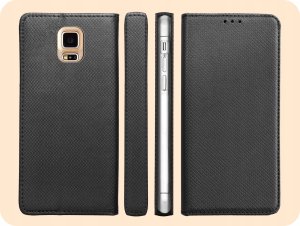 Hello Case ETUI Z KLAPKĄ DO SAMSUNG GALAXY S5 / S5 NEO CZARNE ZAMYKANE MAGNETYCZNE 6