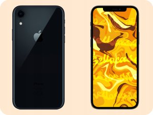 Hello Case Etui do Apple iPhone XR (Czarne, Matowe, Obudowa Slim, Silikon) SZKŁO 9H 3
