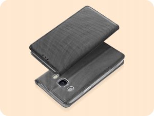 Hello Case ETUI Z KLAPKĄ DO SAMSUNG GALAXY J7 2016 CZARNE ZAMYKANE MAGNETYCZNE KABURA 2