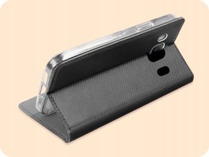 Hello Case ETUI Z KLAPKĄ DO SAMSUNG GALAXY J7 2016 CZARNE ZAMYKANE MAGNETYCZNE KABURA 5