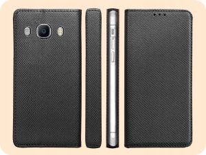 Hello Case ETUI Z KLAPKĄ DO SAMSUNG GALAXY J7 2016 CZARNE ZAMYKANE MAGNETYCZNE KABURA 6