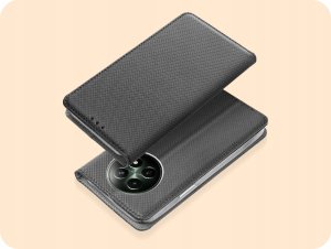 Hello Case ETUI Z KLAPKĄ DO REALME 12 5G CZARNE ZAMYKANE MAGNETYCZNE KABURA FUTERAŁ 2