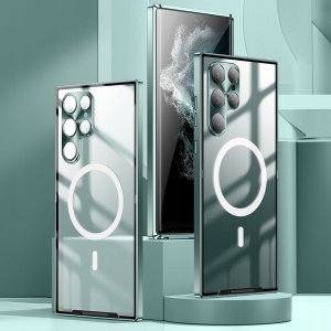 Hello Case Etui Magsafe Do Samsung Galaxy S23 (Przezroczyste, Wzmacniane) Szkło 5D 12