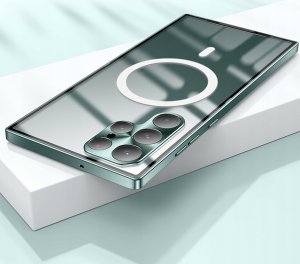 Hello Case Etui Magsafe Do Samsung Galaxy S23 (Przezroczyste, Wzmacniane) Szkło 5D 2