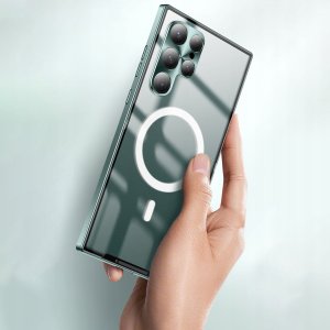 Hello Case Etui Magsafe Do Samsung Galaxy S23 (Przezroczyste, Wzmacniane) Szkło 5D 6