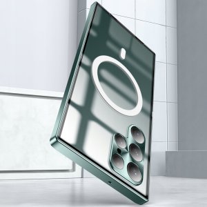 Hello Case Etui Magsafe Do Samsung Galaxy S23 (Przezroczyste, Wzmacniane) Szkło 5D 7