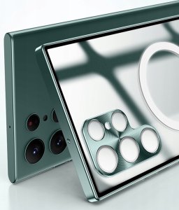 Hello Case Etui Magsafe Do Samsung Galaxy S23 (Przezroczyste, Wzmacniane) Szkło 5D 8