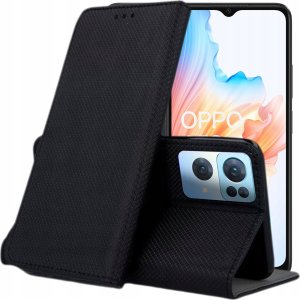 Hello Case ETUI Z KLAPKĄ DO OPPO RENO 7 PRO 5G CZARNE ZAMYKANE MAGNETYCZNE KABURA FLIP 1