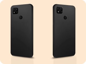 Hello Case Etui do Xiaomi Redmi 10A (Czarne, Matowe, Obudowa Slim, Silikon) SZKŁO 6
