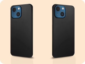 Hello Case Etui do Apple Iphone 13 Mini (Czarne, Obudowa Slim, Silikon) SZKŁO 9H 6