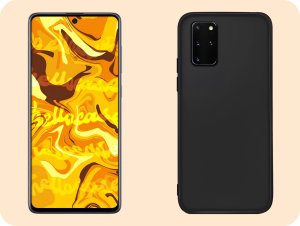 Hello Case Etui do Samsung Galaxy S22 Plus / S22 Pro (Czarne, Matowe, Slim) SZKŁO 9H 4