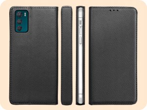 Hello Case ETUI Z KLAPKĄ DO MOTOROLA MOTO G42 CZARNE ZAMYKANE MAGNETYCZNE KABURA FLIP 6