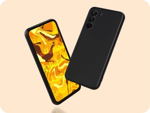 Hello Case Etui do Samsung Galaxy S21 FE (Czarne, Obudowa Slim, Silikon) SZKŁO 9H 2