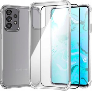 Hello Case ETUI PANCERNE DO SAMSUNG GALAXY A73 | CASE SILIKON GUMOWE SLIM SHOCK SZKŁO 1