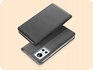 Hello Case ETUI Z KLAPKĄ DO REALME GT NEO 3 CZARNE ZAMYKANE MAGNETYCZNE KABURA FUTERAŁ 2
