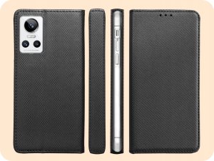 Hello Case ETUI Z KLAPKĄ DO REALME GT NEO 3 CZARNE ZAMYKANE MAGNETYCZNE KABURA FUTERAŁ 6