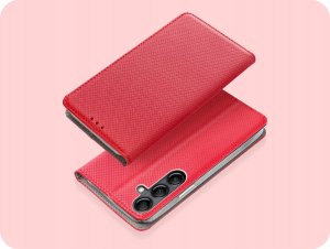 Hello Case ETUI Z KLAPKĄ DO Samsung Galaxy A14 4G / A14 5G CZERWONE MAGNETYCZNE 2