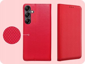 Hello Case ETUI Z KLAPKĄ DO Samsung Galaxy A14 4G / A14 5G CZERWONE MAGNETYCZNE 4