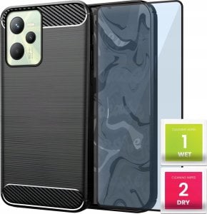 Hello Case ETUI DO REALME C35 | PANCERNE KARBON CASE CZARNE 1