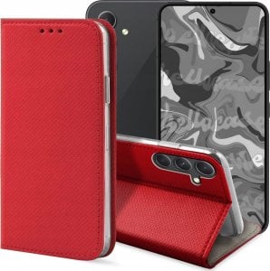 Hello Case ETUI Z KLAPKĄ DO Samsung Galaxy A54 5G CZERWONE ZAMYKANE MAGNETYCZNE 1