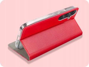 Hello Case ETUI Z KLAPKĄ DO Samsung Galaxy A54 5G CZERWONE ZAMYKANE MAGNETYCZNE 5