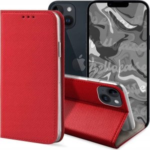 Hello Case ETUI Z KLAPKĄ DO Apple iPhone 14 Plus CZERWONE ZAMYKANE MAGNETYCZNE 1