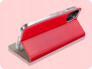 Hello Case ETUI Z KLAPKĄ DO Apple iPhone 14 Plus CZERWONE ZAMYKANE MAGNETYCZNE 5