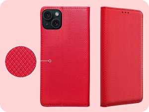 Hello Case ETUI Z KLAPKĄ DO Apple iPhone 15 CZERWONE ZAMYKANE MAGNETYCZNE 4