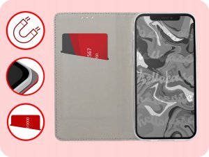 Hello Case ETUI Z KLAPKĄ DO Apple iPhone 12 Mini CZERWONE ZAMYKANE MAGNETYCZNE 3