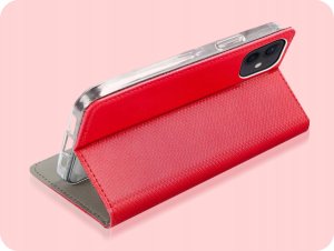 Hello Case ETUI Z KLAPKĄ DO Apple iPhone 12 Mini CZERWONE ZAMYKANE MAGNETYCZNE 5