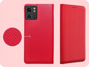 Hello Case ETUI Z KLAPKĄ DO Motorolo Moto Edge 40 CZERWONE ZAMYKANE MAGNETYCZNE 4