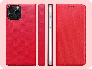 Hello Case ETUI Z KLAPKĄ DO Apple iPhone 15 Pro CZERWONE ZAMYKANE MAGNETYCZNE 6