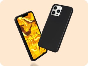 Hello Case Etui do Apple Iphone 12 Pro Ma (Czarne, Matowe, Obudowa Slim) SZKŁO 9H 2