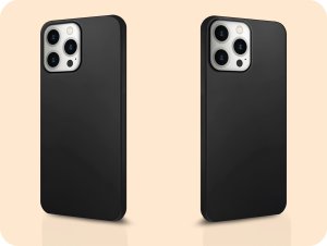 Hello Case Etui do Apple Iphone 12 Pro Ma (Czarne, Matowe, Obudowa Slim) SZKŁO 9H 6