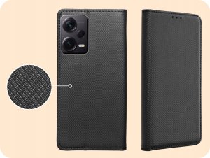 Hello Case ETUI Z KLAPKĄ DO XIAOMI REDMI NOTE 12 PRO PLUS CZARNE ZAMYKANE MAGNETYCZNE 4