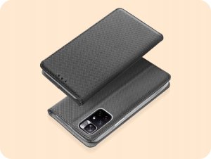 Hello Case ETUI Z KLAPKĄ DO POCO M4 PRO 5G / REDMI NOTE 11T 5G CZARNE ZAMYKANE KABURA 2