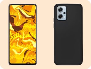 Hello Case Etui do Xiaomi 11T / 11T Pro (Czarne, Matowe, Obudowa, Silikon) SZKŁO 9H 4