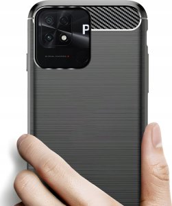 Hello Case ETUI DO XIAOMI POCO C40 | PANCERNE KARBON CASE CZARNE 3