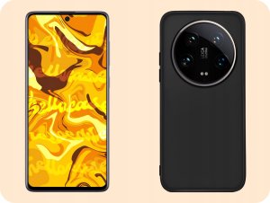 Hello Case Etui do Xiaomi 14 Ultra (Czarne, Matowe, Obudowa Slim, Silikon) 4