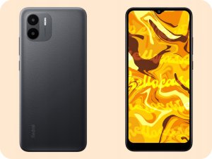 Hello Case Etui do Xiaomi Redmi A1 (Czarne, Matowe, Obudowa Slim, Silikon) SZKŁO 9H 3