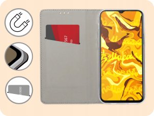 Hello Case ETUI Z KLAPKĄ DO HUAWEI HONOR X8 5G / HONOR X6 / HONOR 70 LITE CZARNE FLIP 3